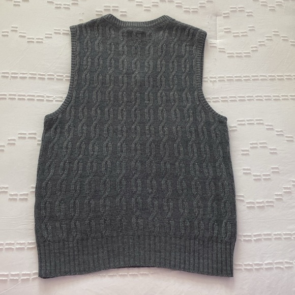 men’s large gray sweater vest - Picture 7 of 8